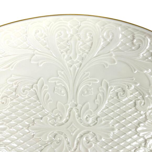 Lenox Holiday Hostess Collection Dolphin Gold Rim 16.5" Oval Serving Platter - Picture 3 of 7